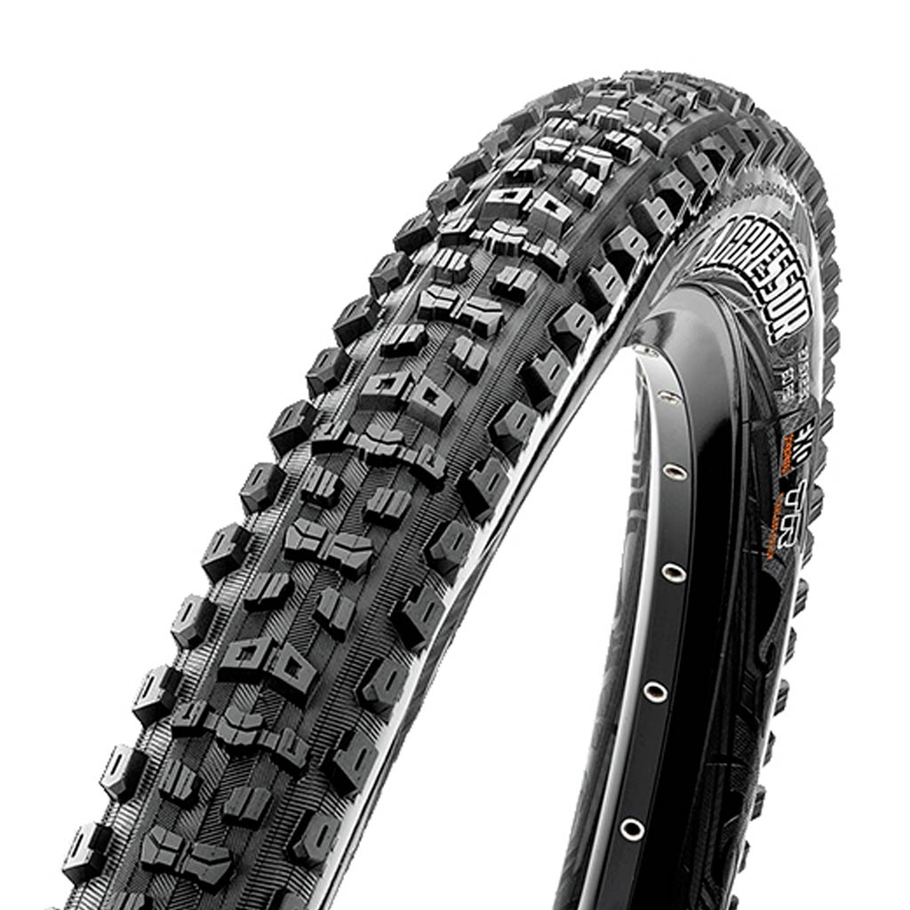 Llanta MAXXIS Aggressor 29x2.50 WT (WideTrail) con Tecnologías: EXO Protection / Tubeless Ready / (DD) DoubleDown / Color Negro 2x120TPI - Raudor ¡Rompe tu propio récord!